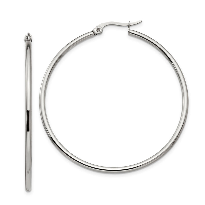 Stainless Steel Hoop Earrings 48MM Diameter