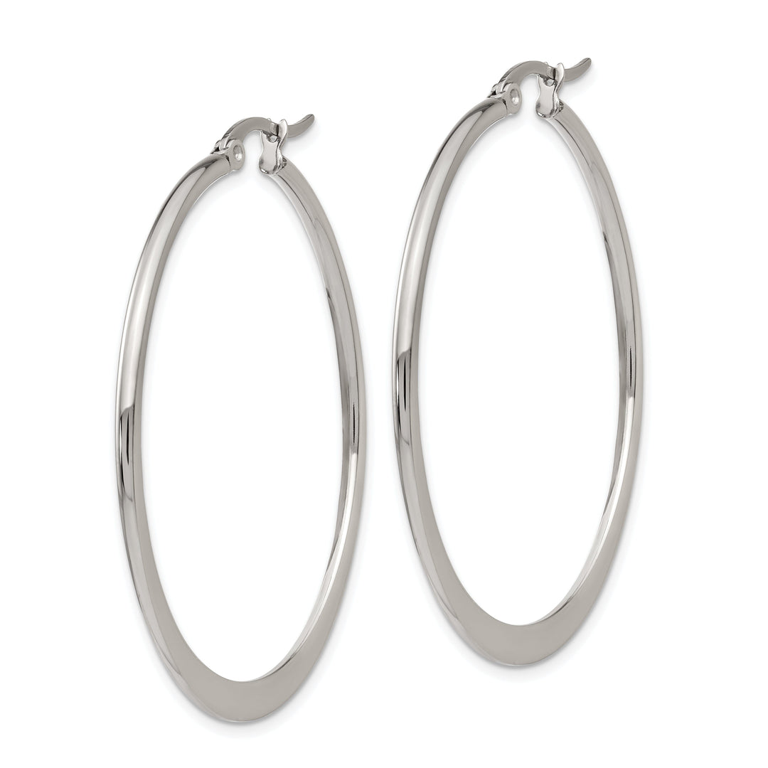 Stainless Steel Hoop Earrings 40MM Diameter