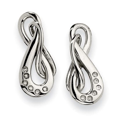 Stainless Steel Cubic Zirconia Earrings