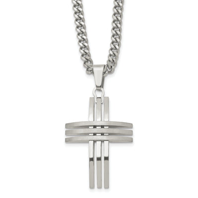 Stainless Steel Cross Necklace at $ 37.53 only from Jewelryshopping.com