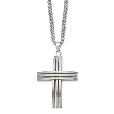 Stainless Steel Cross Necklace at $ 43.7 only from Jewelryshopping.com