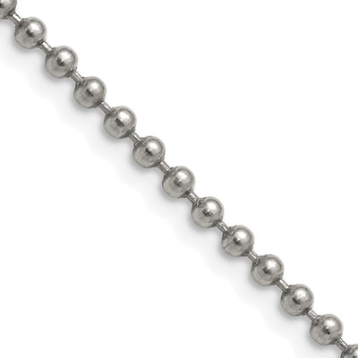 Stainless Steel Ball Chain 3MM at $ 11.88 only from Jewelryshopping.com