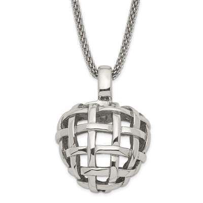 Stainless Steel Weave Style Pendant Necklace at $ 14.42 only from Jewelryshopping.com