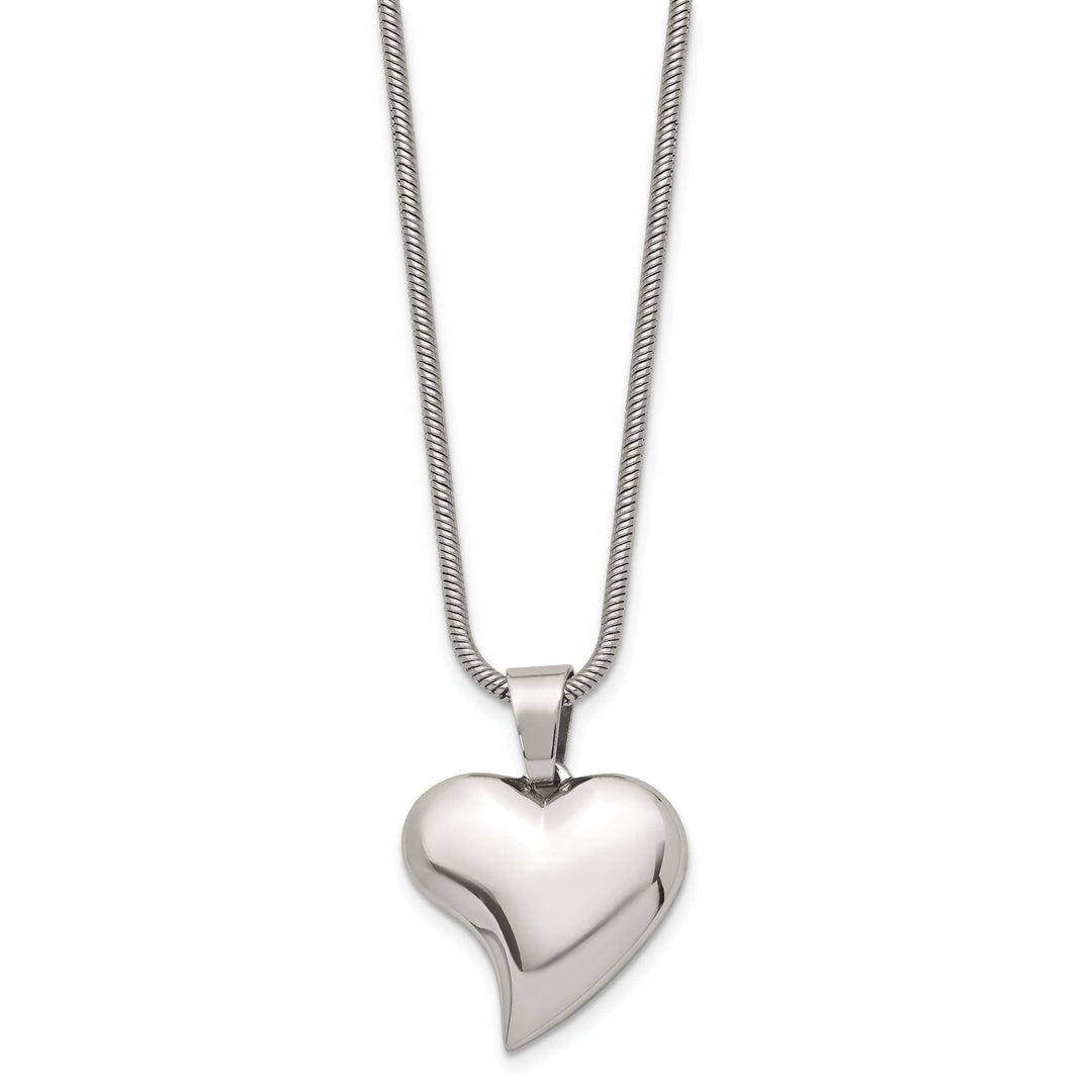 Stainless Steel Heart Pendant Necklace