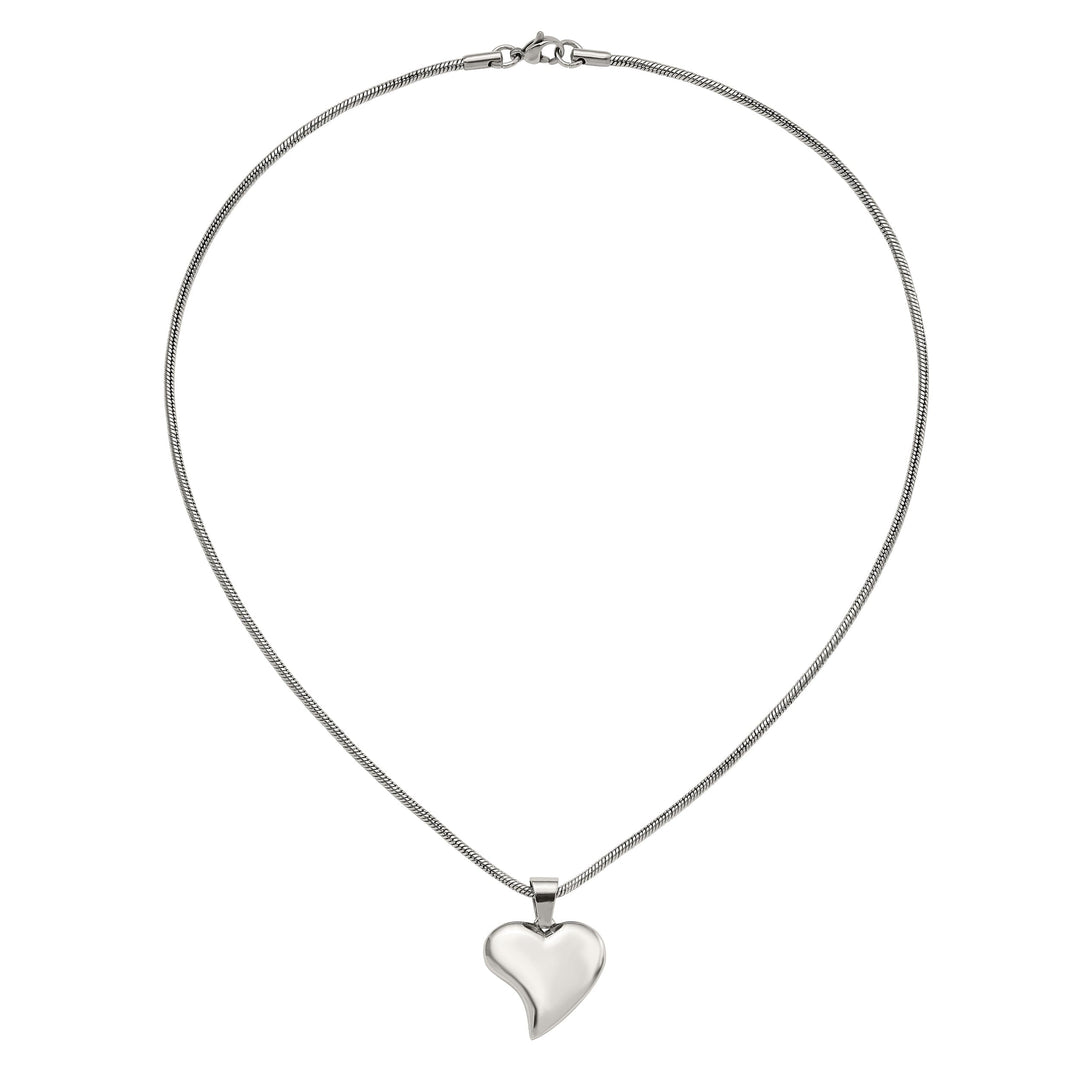 Stainless Steel Heart Pendant Necklace