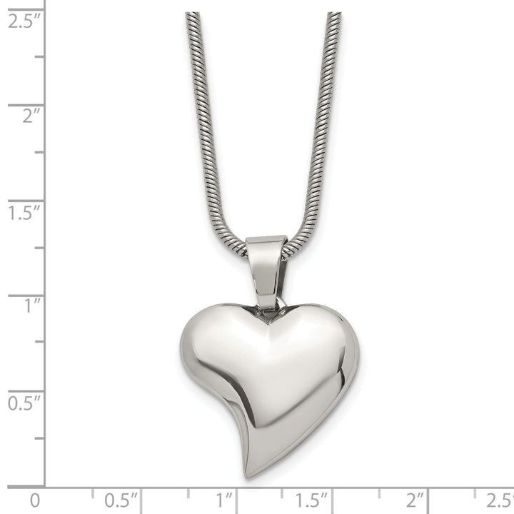 Stainless Steel Heart Pendant Necklace