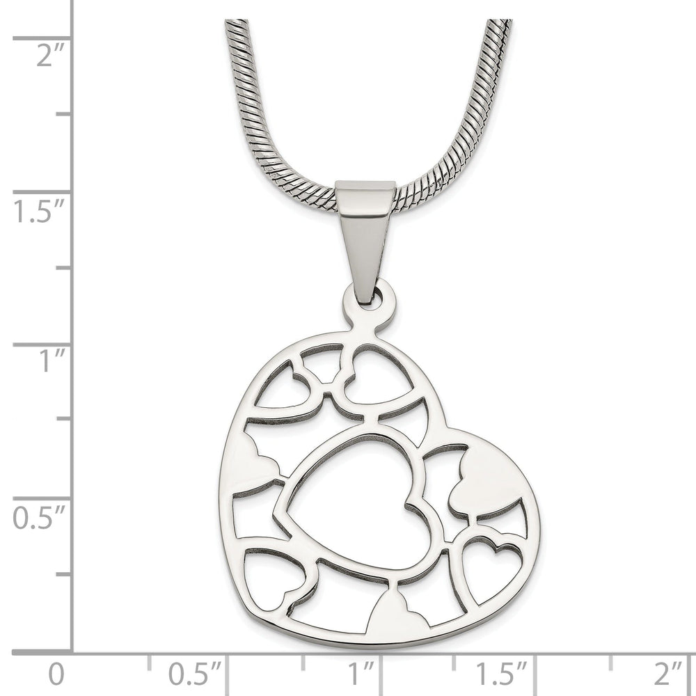 Stainless Steel Heart Pendant Necklace