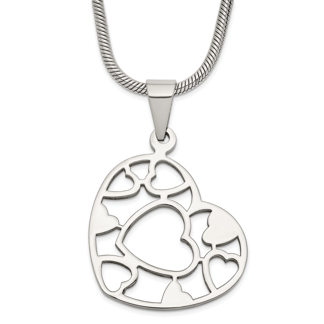 Stainless Steel Heart Pendant Necklace