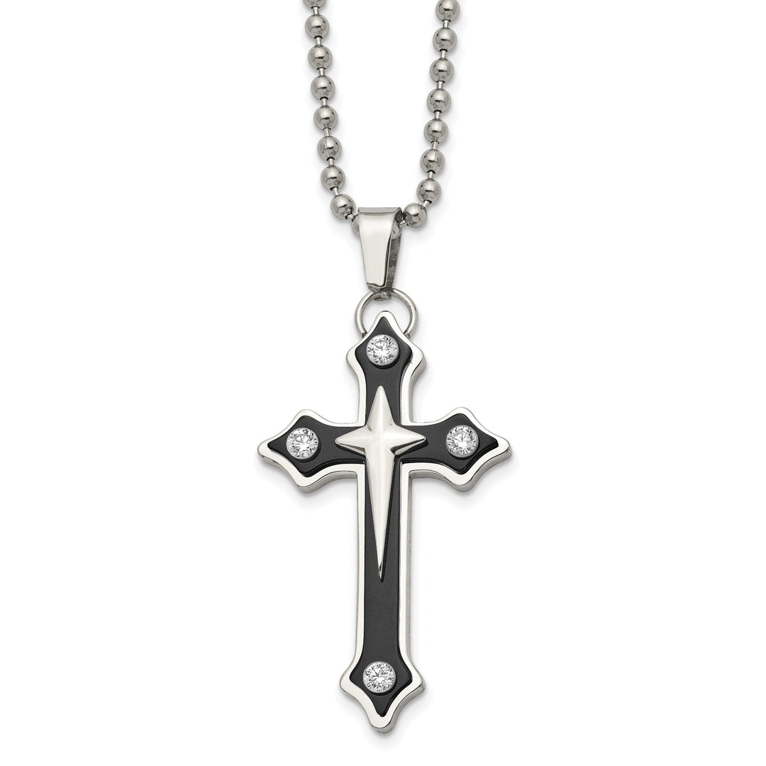 Stainless Steel Cross Pendant Necklace