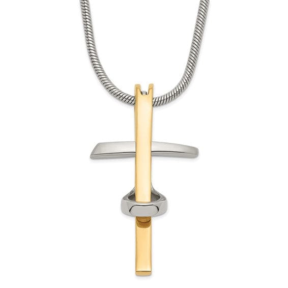 Stainless Steel Cross Pendant Necklace