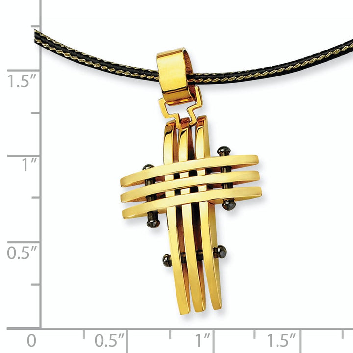 Stainless Steel Cross Pendant Necklace