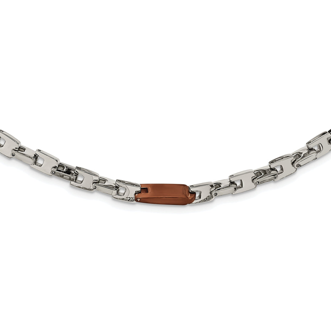Stainless Steel Chocolate color IP-plated Necklace