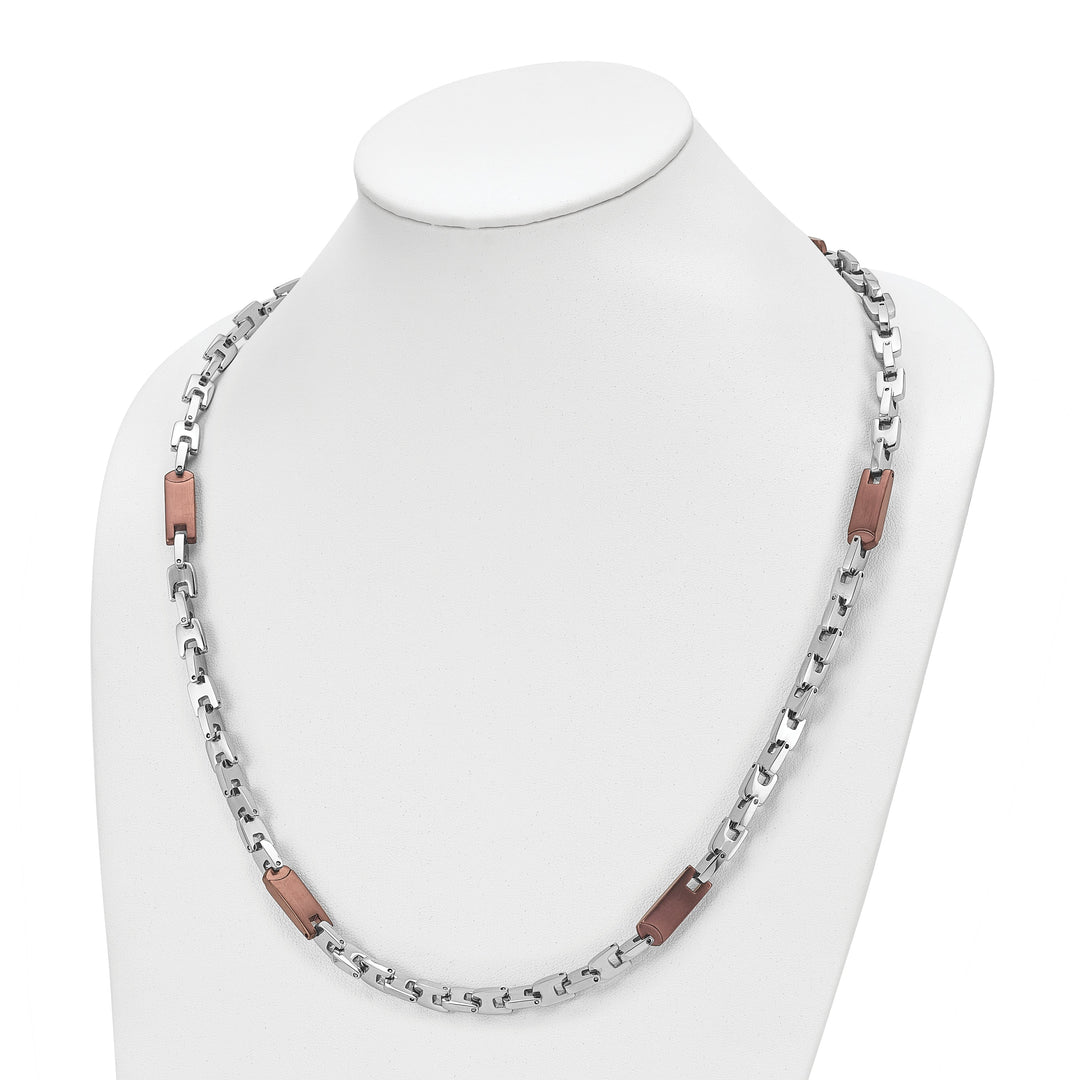 Stainless Steel Chocolate color IP-plated Necklace