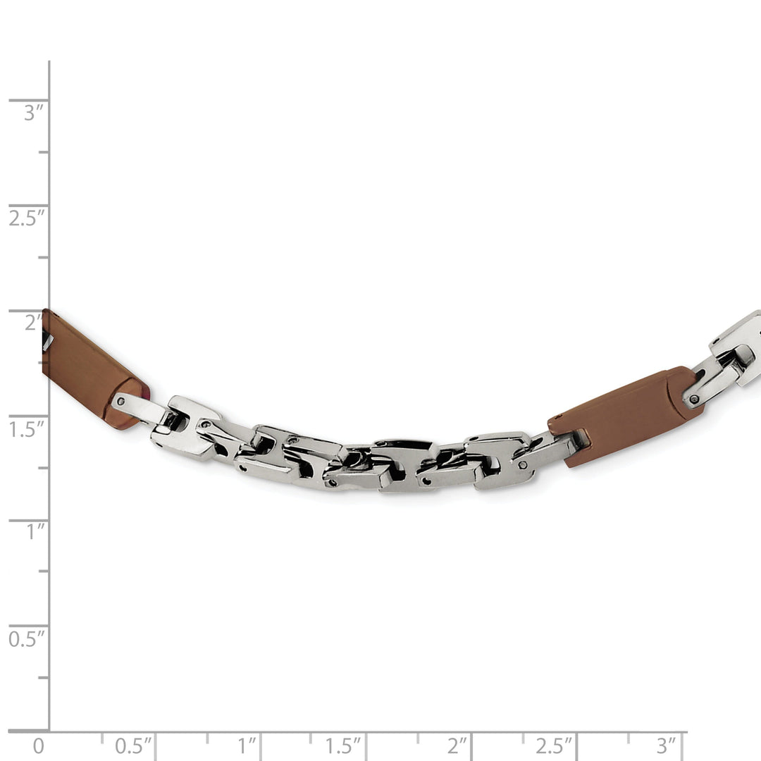Stainless Steel Chocolate color IP-plated Necklace