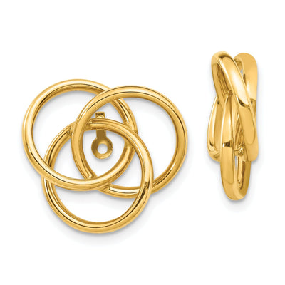 14k Yellow Gold Polished Love Knot Earring Jackets at $ 203 only from Jewelryshopping.com