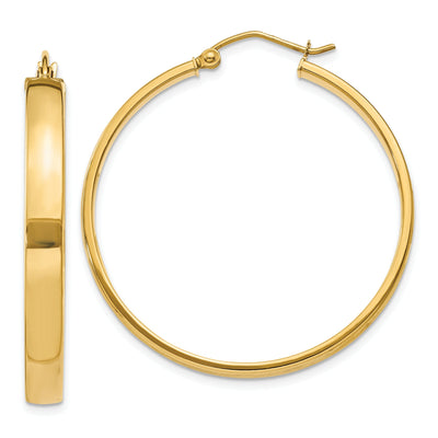 14k Yellow Gold Polished Hoop Earring at $ 313.43 only from Jewelryshopping.com