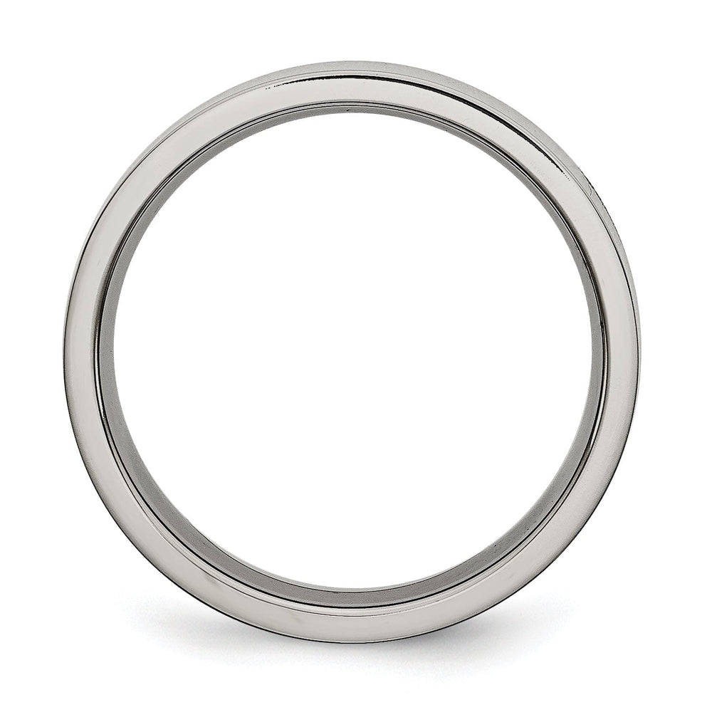 Titanium Flat Polished Band