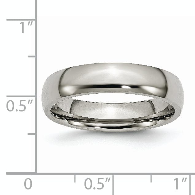 Titanium Polished 5MM Band