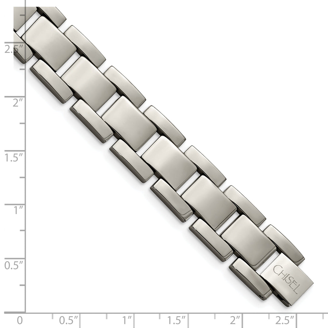 Titanium Polished Hypoallergenic Bracelet