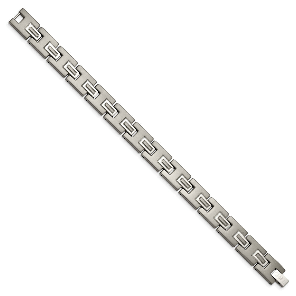 Titanium Brushed Polished Hypoallergenic Bracelet