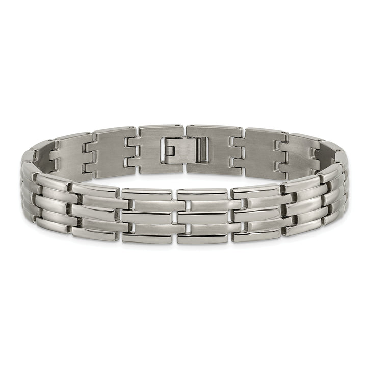 Titanium Brushed Polished Hypoallergenic Bracelet