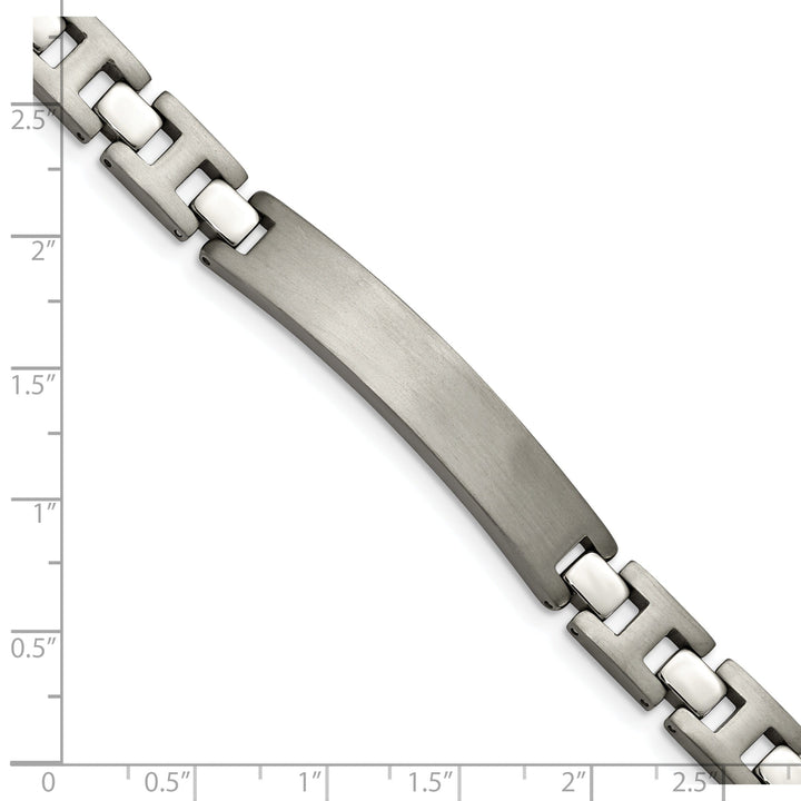 Titanium Brushed I.D Hypoallergenic Bracelet