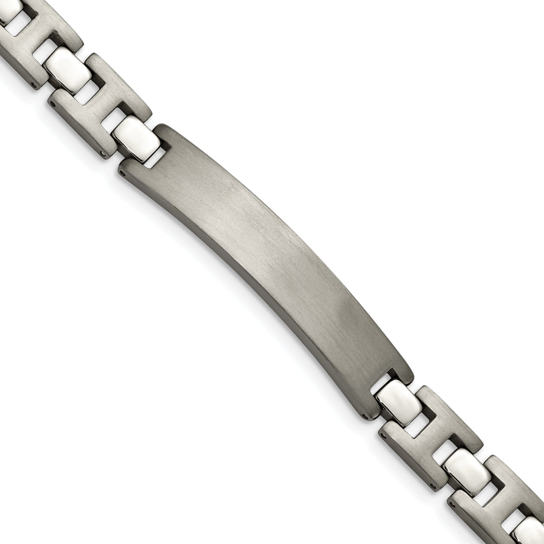 Titanium Brushed I.D Hypoallergenic Bracelet