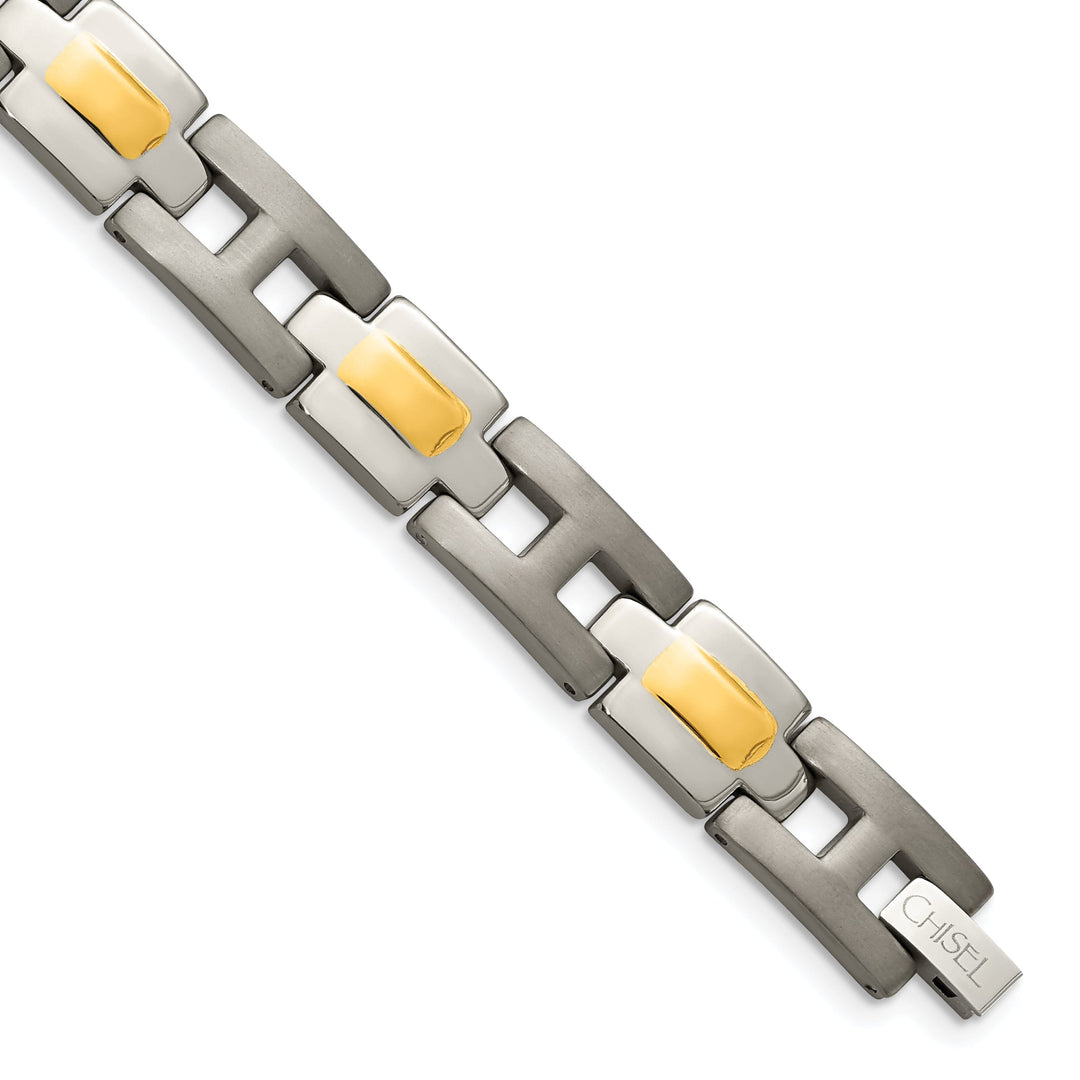 Titanium 24k Gold Plating Hypoallergenic Bracelet