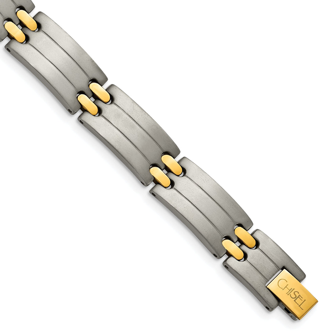 Titanium 24k Gold Plating Hypoallergenic Bracelet