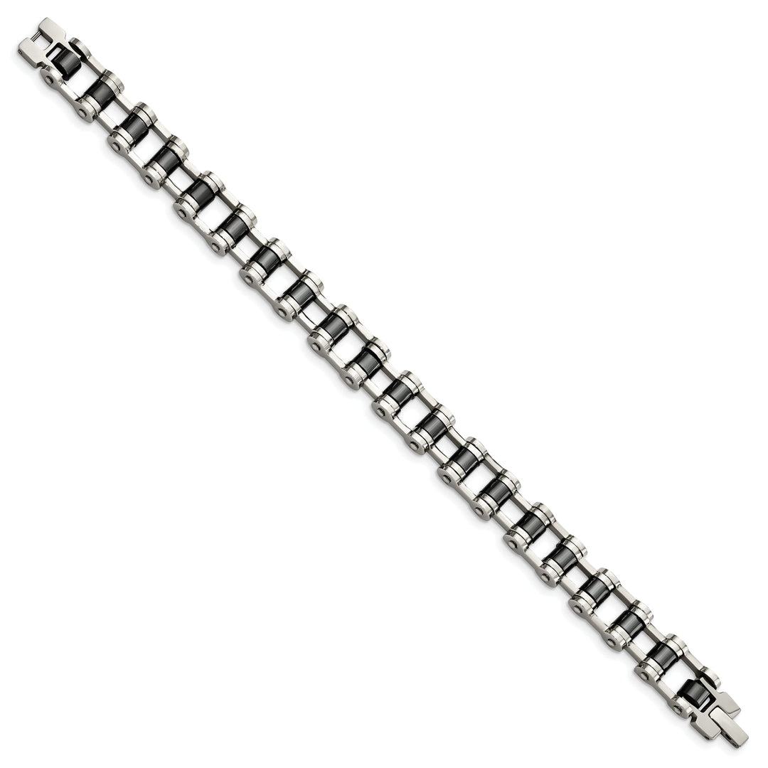 Steel Black Plating Magnetic Links Bracelet