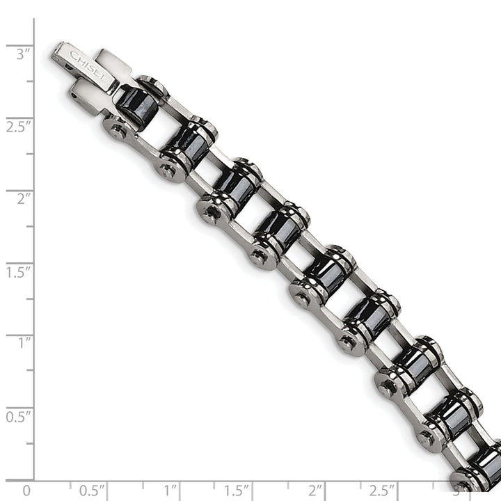 Steel Black Plating Magnetic Links Bracelet
