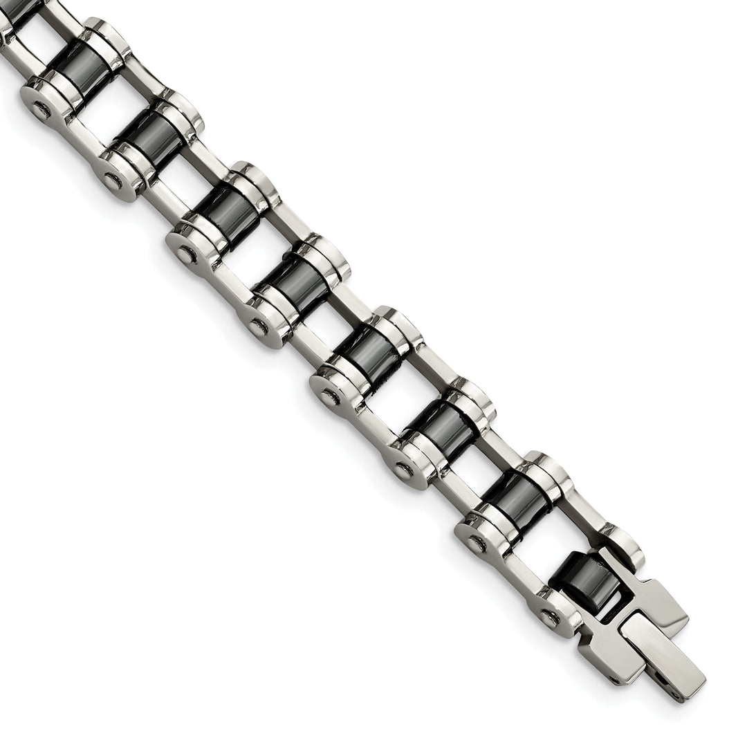 Steel Black Plating Magnetic Links Bracelet