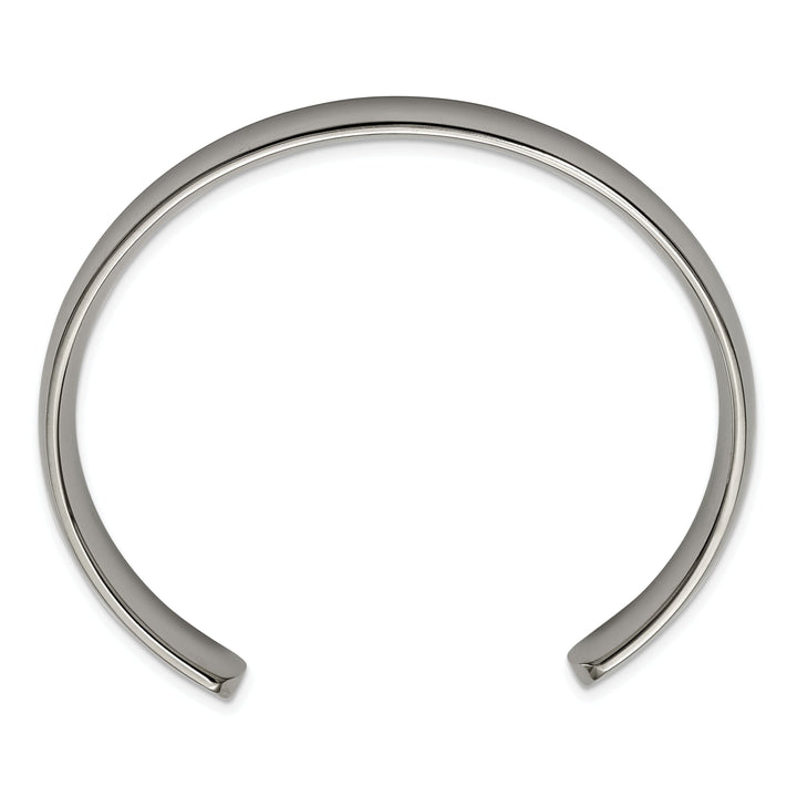 Titanium Polished Cuff Bangle