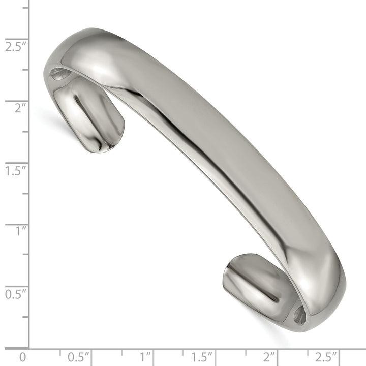 Titanium Polished Cuff Bangle