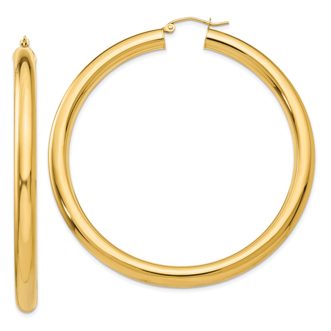 14k Yellow Gold 5MM Lightweight Hoop Earrings