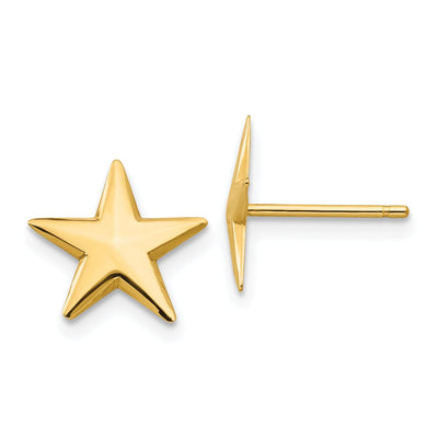 14k Yellow Gold Nautical Star Post Earrings at $ 107.08 only from Jewelryshopping.com