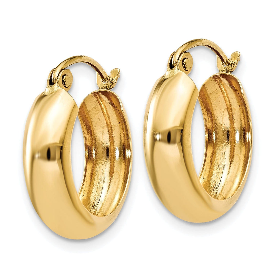 14k Yellow Gold 4.75MM Hoop Earrings