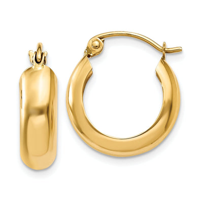 14k Yellow Gold 4.75MM Hoop Earrings at $ 120.53 only from Jewelryshopping.com