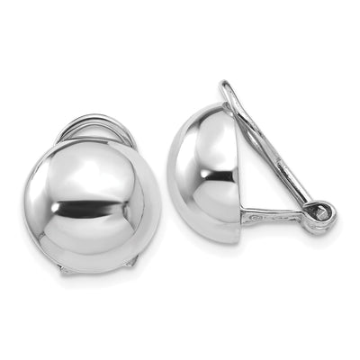 14k White Gold Polished Non-pierced Back Earrings at $ 369.41 only from Jewelryshopping.com