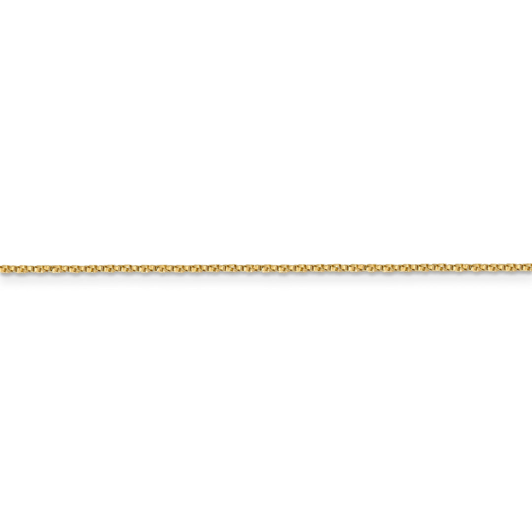 14k Yellow Gold 0.95mm Solid Twisted Box Chain