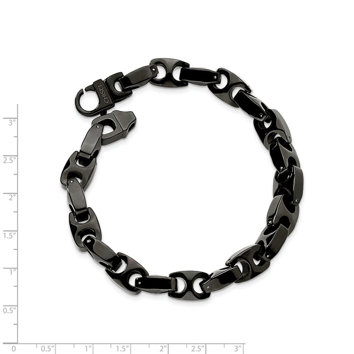 Tungsten Hypoallergenic Fold Over Bracelet