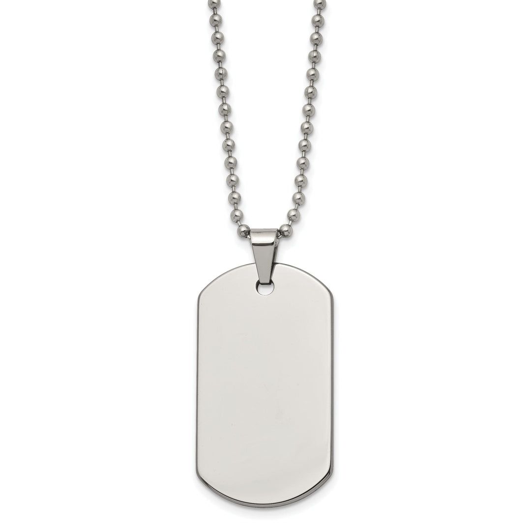 Tungsten Dog Tag Chain
