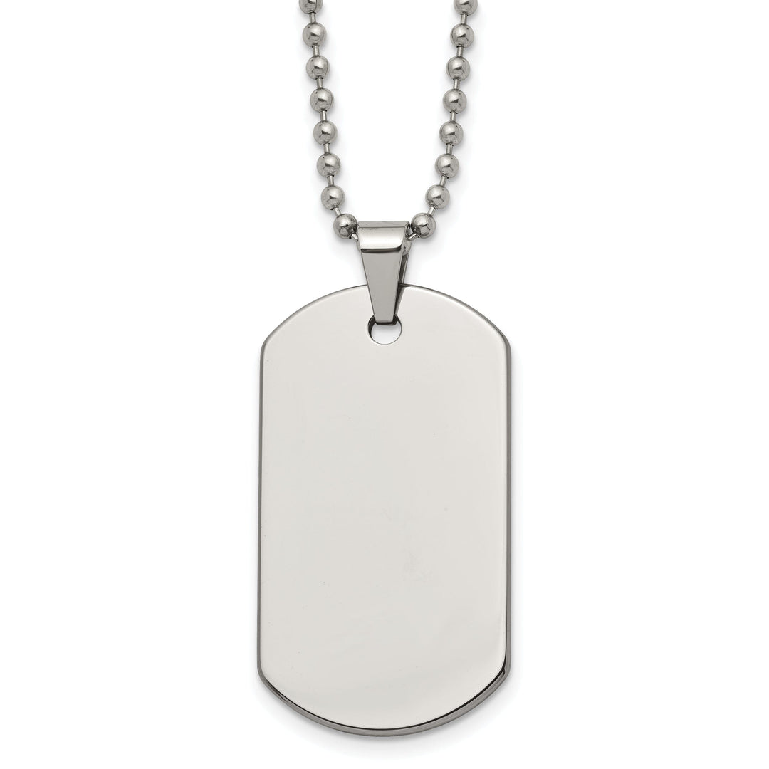 Tungsten Dog Tag Chain