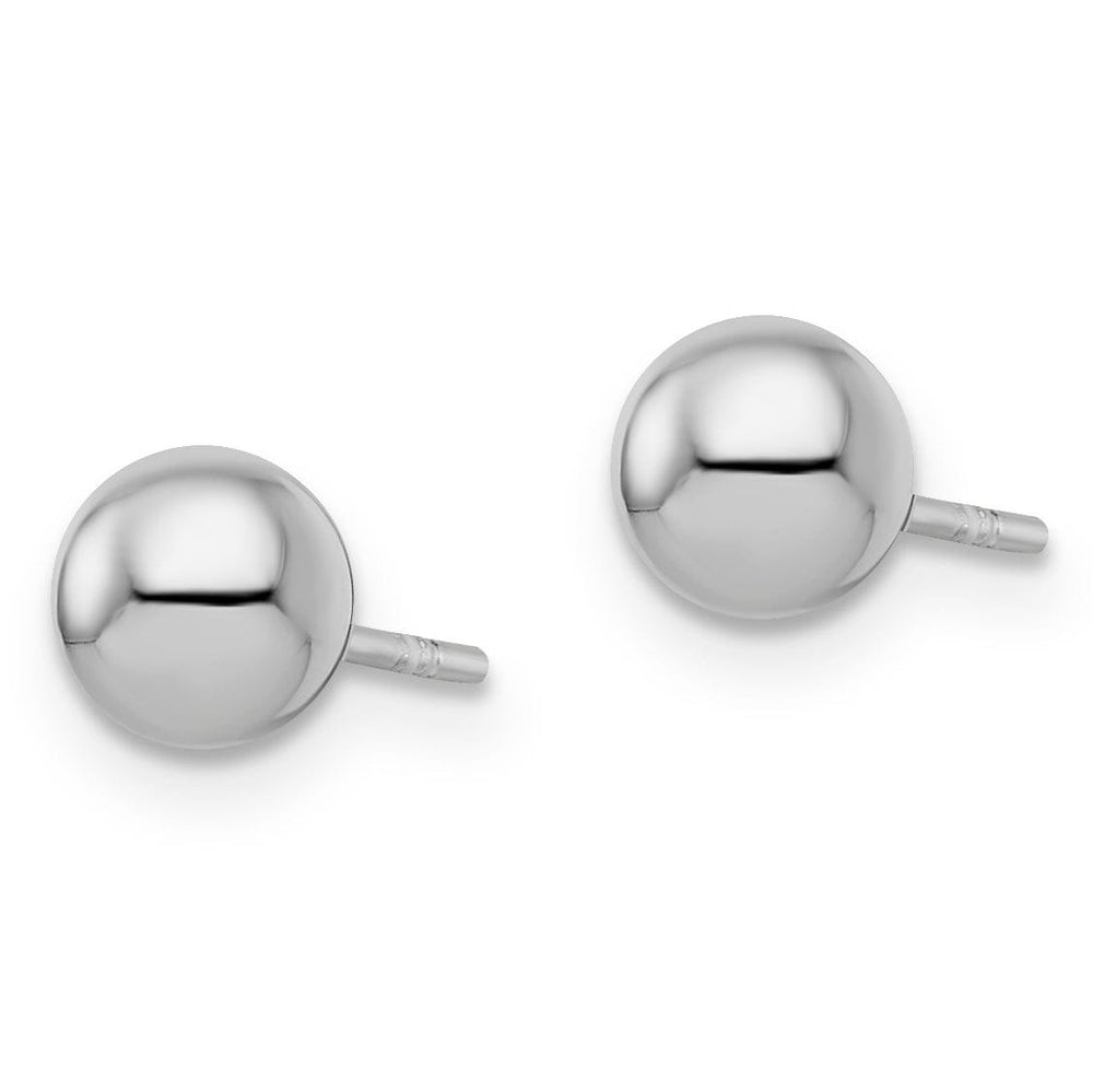 Sterling Silver Polished Ball Post Earrings