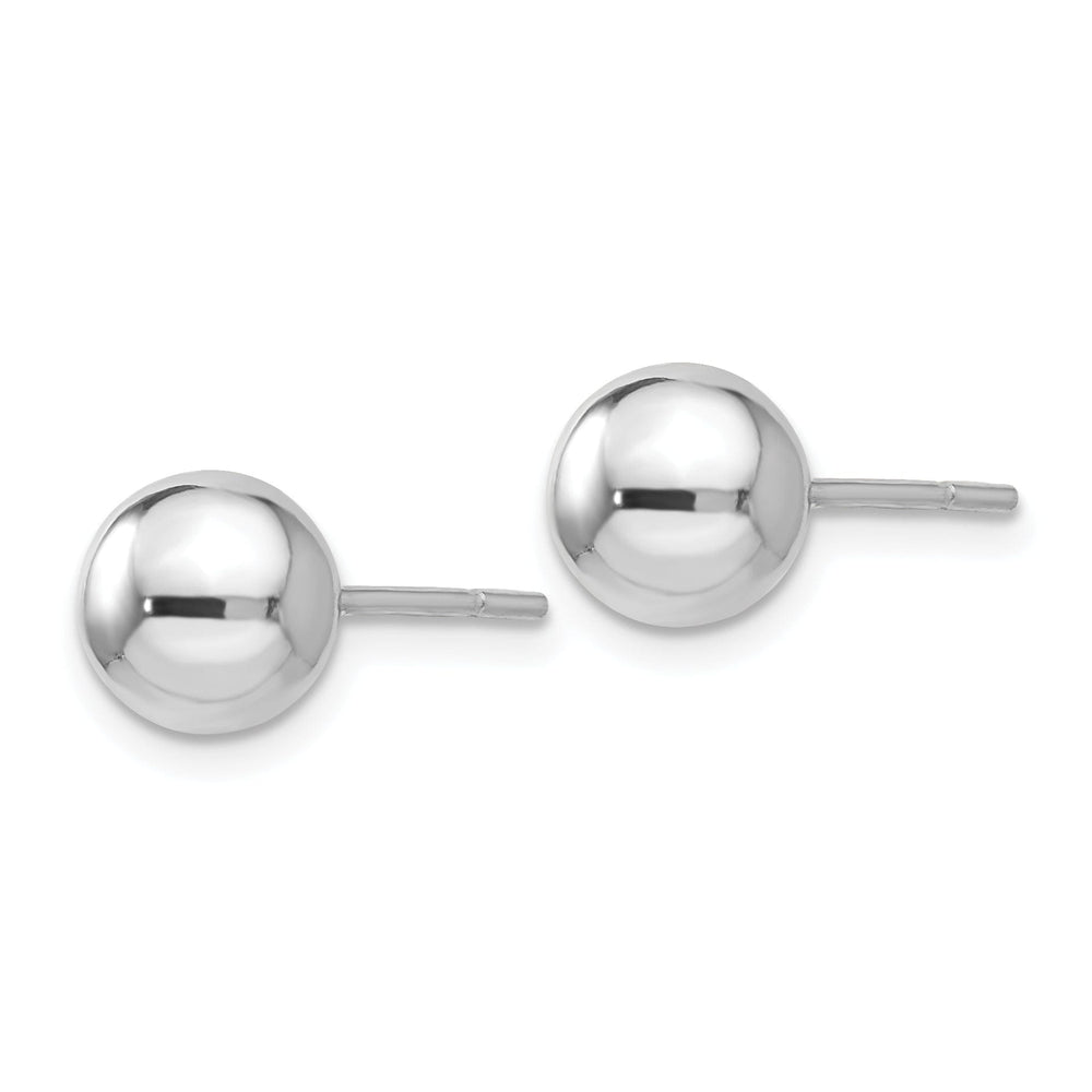 Sterling Silver Polished Ball Post Earrings