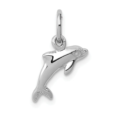14k White Gold Dolphin Charm at $ 45.31 only from Jewelryshopping.com