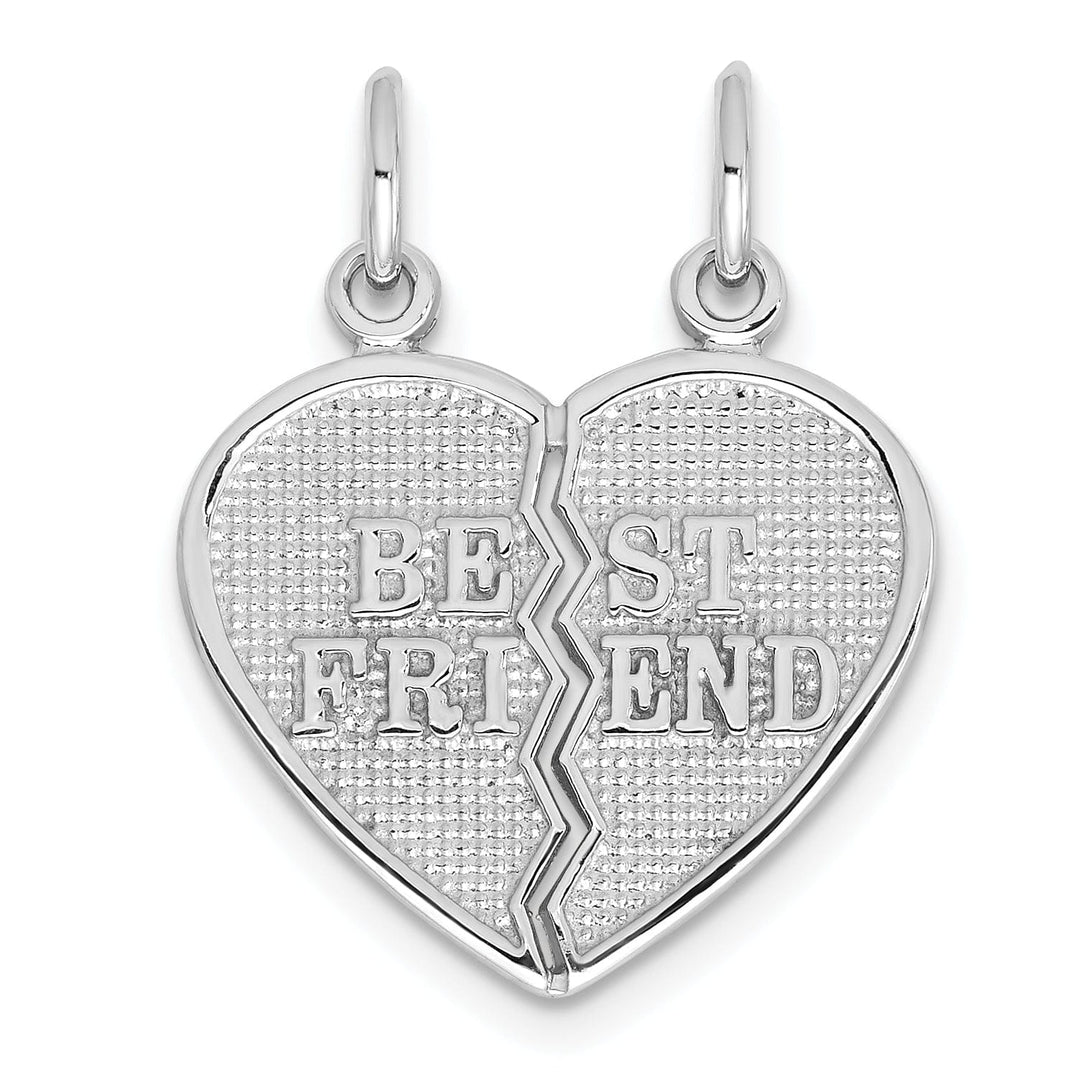 14k White Gold Best Friend Break-apart Charm