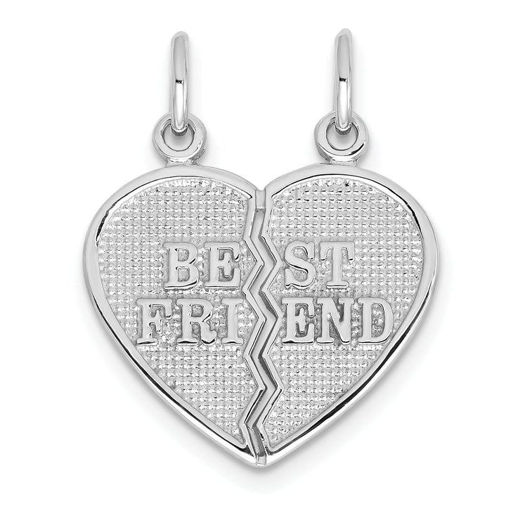 14k White Gold Best Friend Break-apart Charm