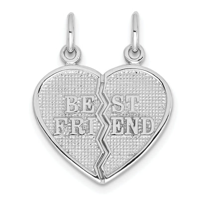 14k White Gold Best Friend Break-apart Charm at $ 164.51 only from Jewelryshopping.com