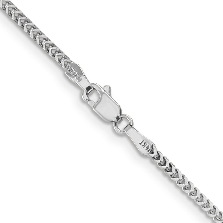 14k White Gold Polished 1.50mm Franco Chain